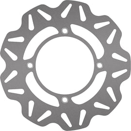 EBC Motorcycle Brakes CX Extreme rear brake rotor with drilled and slotted design for enhanced braking performance.