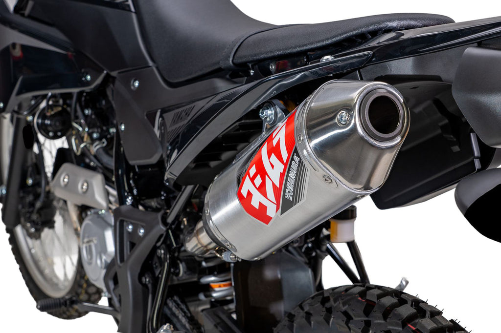 Yoshimura RS-2 Race exhaust for Yamaha YZF-6 961-9458, stainless steel with polished finish, showcasing the sleek, high-performance design.