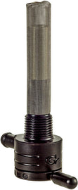 Golan Inc 3/8 NPT petcock straight black fuel valve with 5/16 hose connection for intake and carburetor systems.