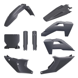 Polisport Plastics Nardo Grey full plastic kit for motorcycle body, includes side panels and fairings, model 64-91645
