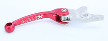 Load image into Gallery viewer, Streamline Reflex brake lever in red, motorcycle lever with ergonomic design and mounting hardware visible.