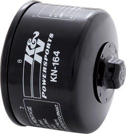 K&N Oil Filter 56-0164, high-performance automotive oil filter with durable metal canister and rubber gasket for engine protection