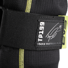 Load image into Gallery viewer, EVS TP199 knee and shin guard in black and hi-vis colors, large/xl size, designed for protective safety gear.