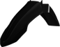 Black Polisport Plastics front fender for Yamaha off-road bikes, model 64-859763, shown in the image.