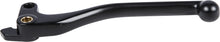 Load image into Gallery viewer, Black Fire Power clutch lever for motorcycles, with ergonomic design and mounting hardware visible in the image.