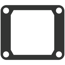 Load image into Gallery viewer, Moto Tassinari Vforce4 gasket for motorcycle engine, shown in black rubber with precise cutouts for sealing components.