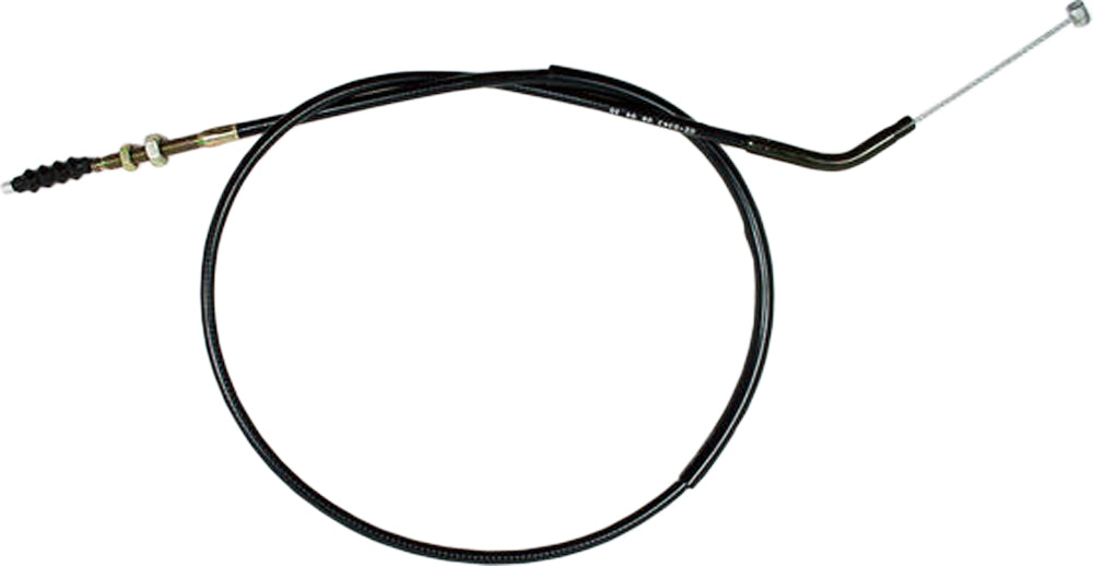 Motion Pro black vinyl clutch cable 70-2343 for motorcycle hydraulic control lines, featuring durable construction and flexible design.
