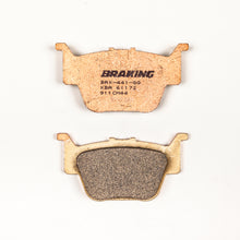 Load image into Gallery viewer, Braking Sintered Sport Brake Pad Set for enhanced stopping power, showing two black brake pads with metal backing plates.