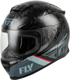 Fly Racing - Sentinel Mech Helmet Black/Grey/Red Lg - 73-8431L