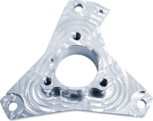 Load image into Gallery viewer, ModQuad 250R engine stator plate with mounting holes, designed for durability and precise fit in quad bike engines.