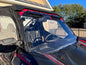 SEIZMIK Versa Vent Windshield for Kawasaki KRX 1000, clear windshield with vent openings, designed for off-road vehicles.