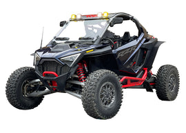 Black Spike Powersports over fenders body set with durable design, shown on a vehicle in the image.