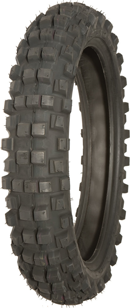 Shinko 525 Series Rear Bias Tire 100/100-18 59m for motorcycle, showing tread pattern and sidewall details.