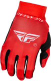 Fly Racing - Youth Pro Lite Gloves Red/White Yl - 377-044YL