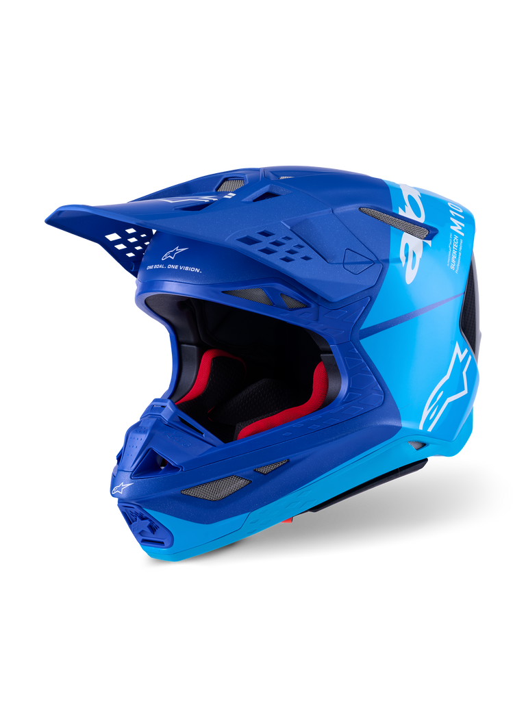 Supertech S M10 Flood Helmet Met Blu/Md Blu/Blk Crb M&G Lg