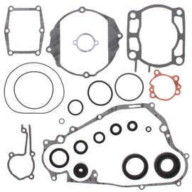 Vertex complete gasket set with oil seals, featuring multiple gaskets and seals for engine repair and maintenance.