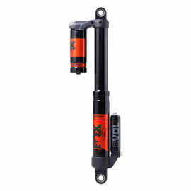 Pair of Fox Float 3 Evol RC2 suspension shocks with black bodies and silver stanchions, designed for mountain bike suspension systems.