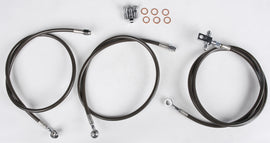 Streamline front brake line for Wildcat 170-1182, smoke A/C standard brake system showing flexible metal tubing and fittings.