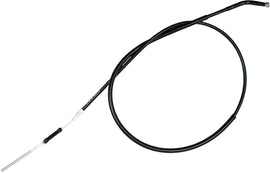 Black vinyl brake cable for street motorcycles by Motion Pro, model 70-3096, shown on a motorcycle with detailed fittings.