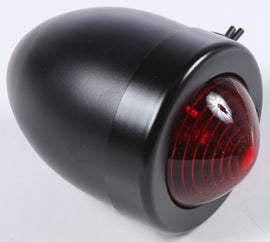 HardDrive Bullet Marker Light in black with red lens, dual filament design, used for automotive or motorcycle lighting.