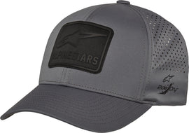 Alpine Star Decore Lazer Tech Hat in charcoal, large/extra-large size, featuring a sleek design and laser-etched details.