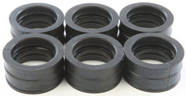 K&L carburetor boot or holder for intake and fuel system, shown in close-up with black rubber material and mounting features.