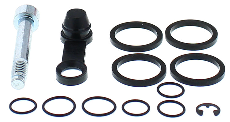 All Balls rear caliper rebuild kit with brake components for Husky and KTM motorcycles, model 21-83288, showing brake parts and seals.