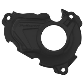 Polisport Plastics black ignition cover protector for Yamaha, body part with protective plastic casing, model 64-0855B