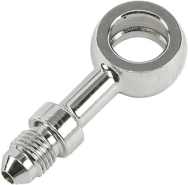Chrome Goodridge straight banjo fitting for brake lines, 12mm size, designed for vehicle brake systems.