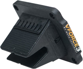 Moto Tassinari Vforce3 intake valve system for KTM 85/105, featuring carb and fuel system components with brand markings visible.