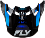 Fly Racing - Formula S Carbn Protocol Visor Black Carbon/Blue Yl/Sm - 73-4475