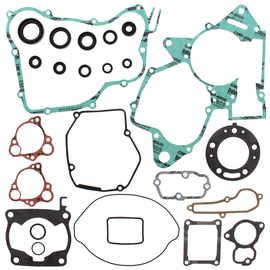 Vertex Complete Gasket Set with Oil Seals, showing a collection of gaskets and seals for engine repair.