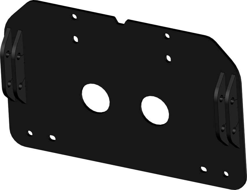 KFI Products KFI Plow Mount 10-6560 bracket for snow plow attachment, showing sturdy metal construction and mounting points
