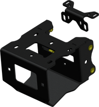Charger l'image dans la galerie, KFI Products winch mount bracket for Polaris vehicles, durable steel construction with mounting holes for secure installation.