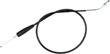 Load image into Gallery viewer, Motion Pro Black Vinyl Throttle Cable 70-3091 for motorcycle control lines, showing the flexible black vinyl exterior and fittings.