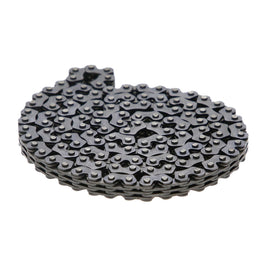 ProX Racing Parts cam chain polished engine component with chain links, designed for high-performance motorcycle engines.