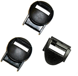 Alpine Star Tech 1/5/7 Toucan Strap Lock Set for motorcycle footwear, showing black strap locks on rugged boots.