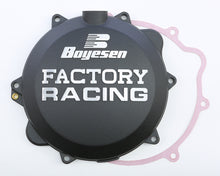 Load image into Gallery viewer, Boyesen Factory Racing clutch cover in black with product code 59-7243AB, featuring a sleek design for motorcycle performance.
