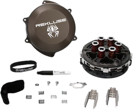 Rekluse Radiuscx 4.0 clutch for Yamaha motorcycle, showcasing the black clutch assembly and advanced design features.