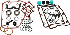 Feuling engine camshaft install kit 811-02061 with camshaft components and tools for engine upgrade or repair.