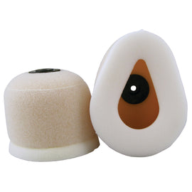 No Toil dual stage air filter for Kawasaki 90-24008, shown installed on motorcycle with clean, durable filter media.