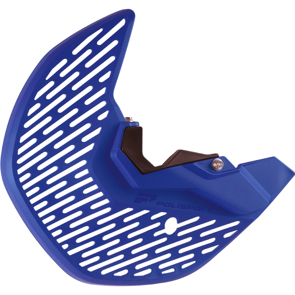 Blue Polisport Plastics disc and fork bottom protector for Yamaha, featuring durable plastic construction and precise fit.