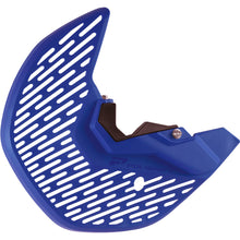 Load image into Gallery viewer, Blue Polisport Plastics disc and fork bottom protector for Yamaha, featuring durable plastic construction and precise fit.