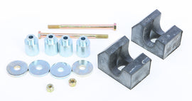 C&A Pro ski mount kit with carbide runners and mounting hardware for skis, model Pol 150-20614, on a white background