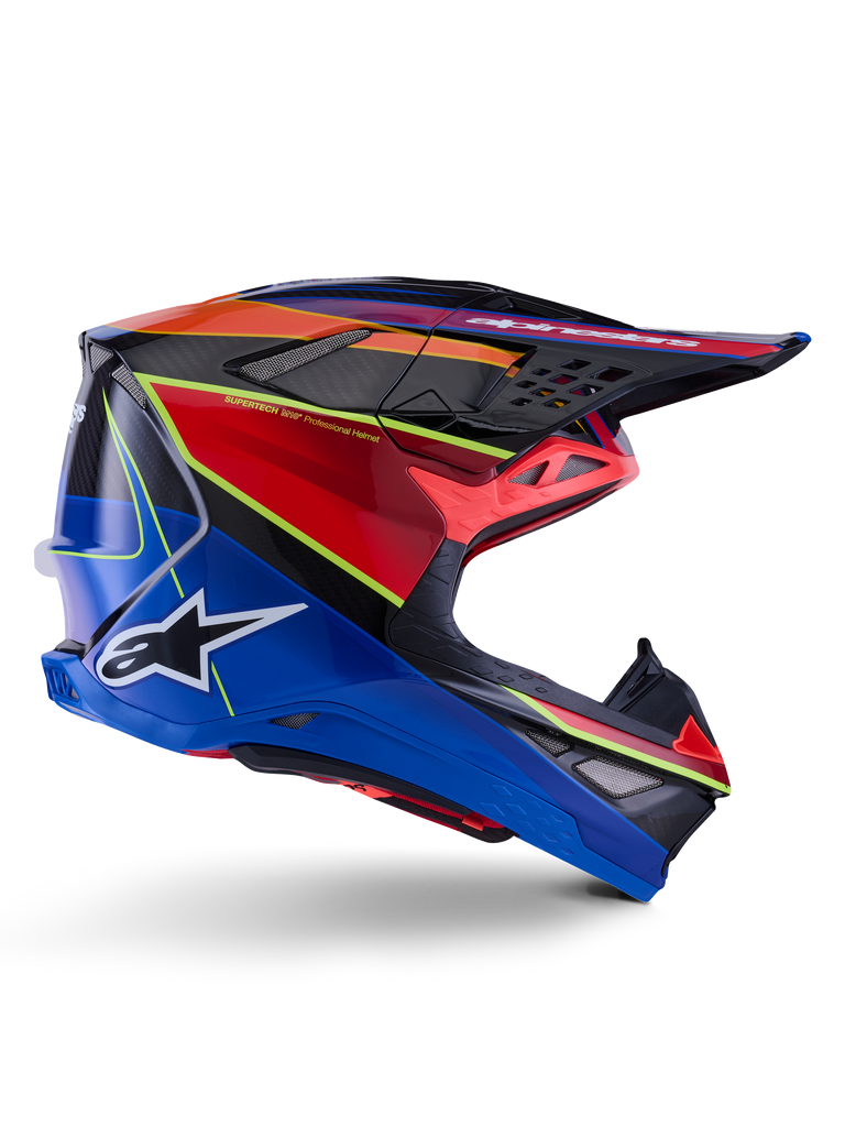 Supertech S M10 Era Helmet Blu/Rd/Ylw Fluo Glossy Xl