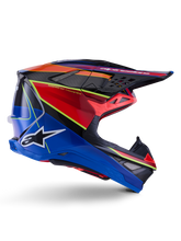 Load image into Gallery viewer, Supertech S M10 Era Helmet Blu/Rd/Ylw Fluo Glossy Xl