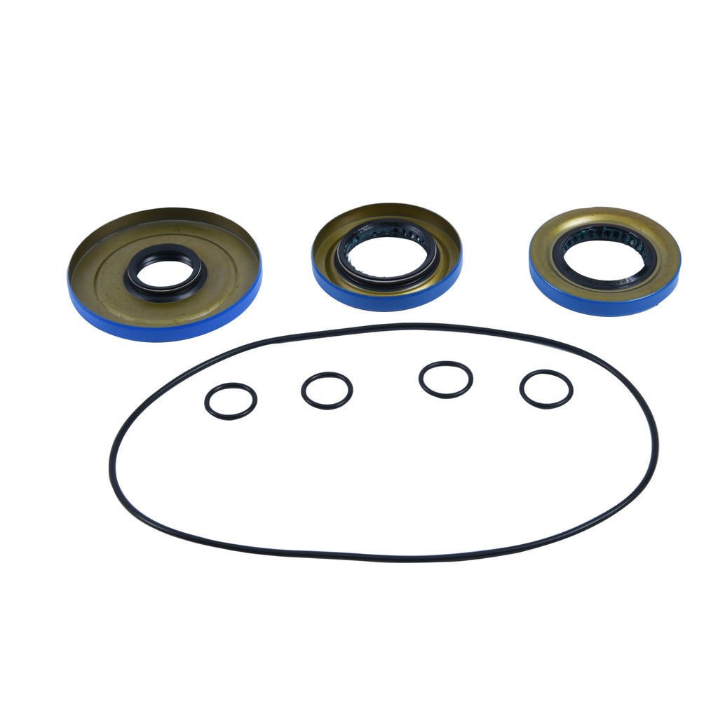 All Balls Differential Seal Kit 22-521215 for drive components, featuring seals and parts, in a professional automotive setting