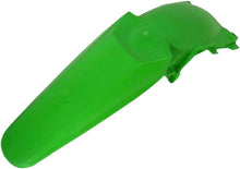 Load image into Gallery viewer, Acerbis green rear fender for motorcycles, showing the durable plastic construction and vibrant green color.