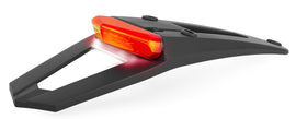 Polisport Plastics black rear fender taillight for motorcycle, illumination component, shown on a bike.