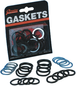 James Gasket pushrod O-ring gasket kit for Evo engines, featuring multiple seals and durable rubber construction.